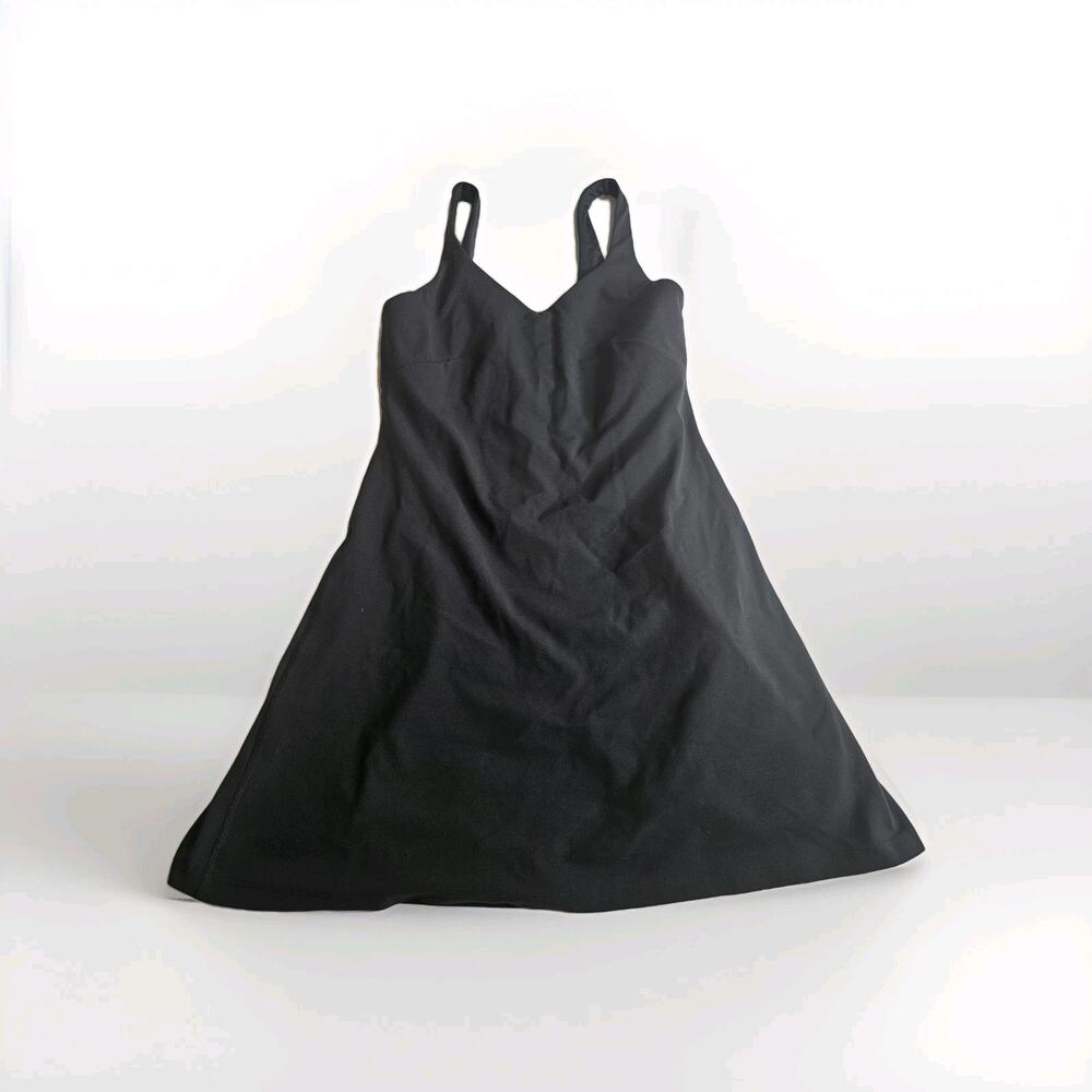 Lululemon Size 6 Align™ Cami Strap Dress Bllack Activewear Tennis Summer Vibes - Picture 5 of 14
